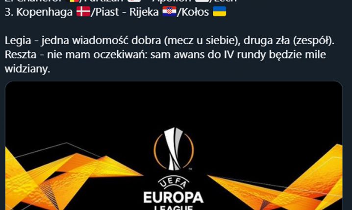 Polskie kluby poznały potencjalnych rywali w IV rundzie LE